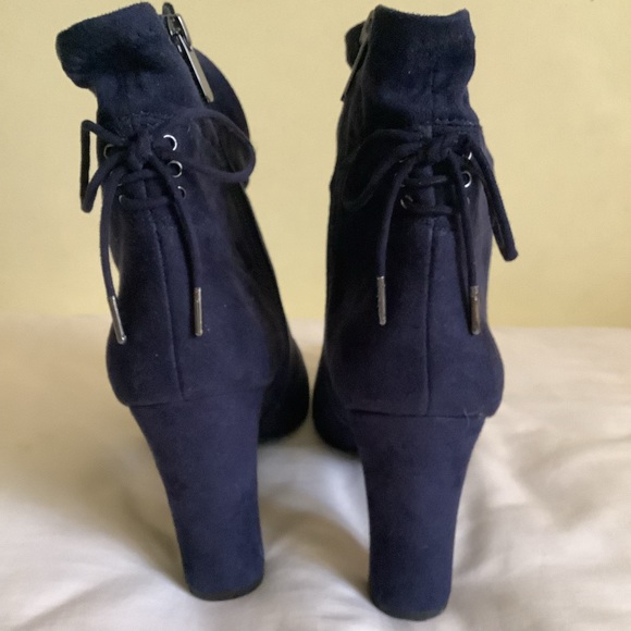 NWOT Sam Edelman Circus Navy Boots - Picture 6 of 10